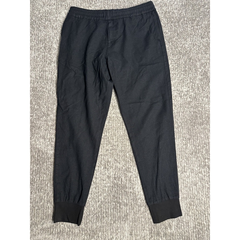 Paul Smith Trousers Men's Size 36 Wool Black Straight Leg Drawstring